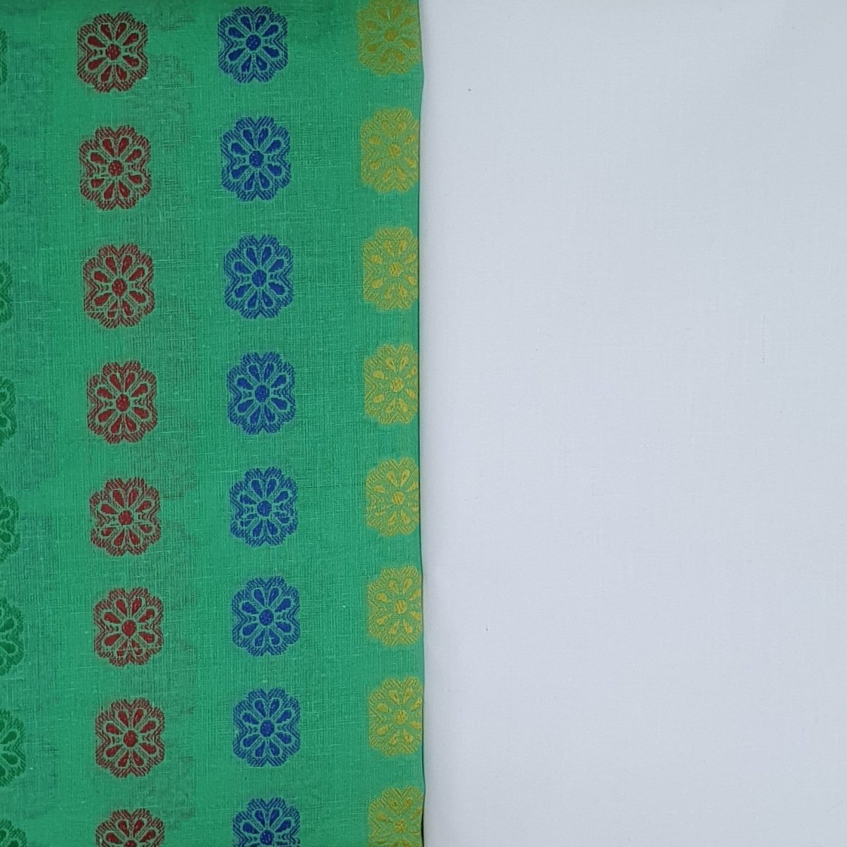 Kurta Set - Multicolour Butta Green Kurta Pyjama - Regular - Dakshina Store