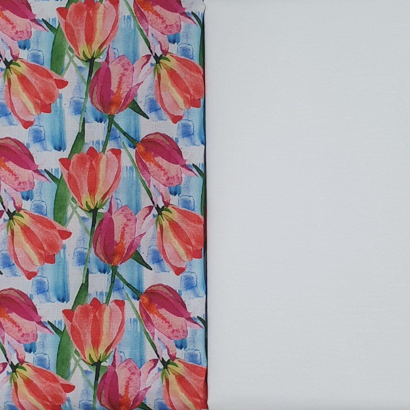 Kurta Set - Colourful Tulips Digital Print Kurta Pyjama - Regular - Dakshina Store