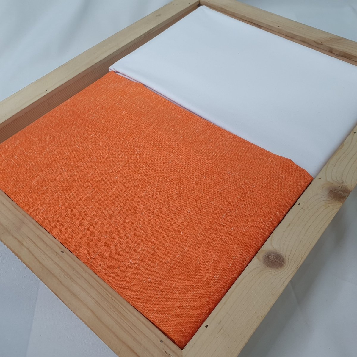 Kurta Set - Kurta Pyjama (Tangy Orange) - Unstitched - Dakshina Store