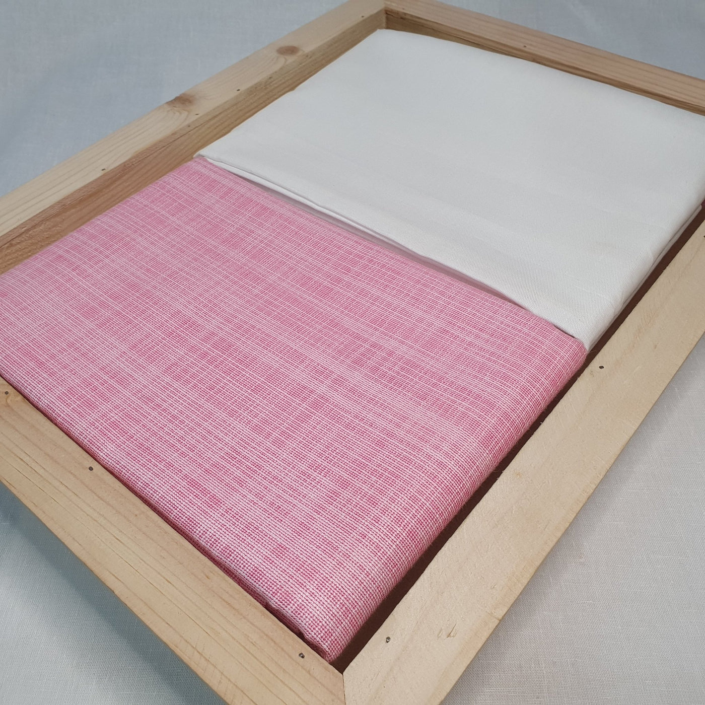 Kurta Set - Soft Pink Slub Kurta Pyjama - Dakshina Store